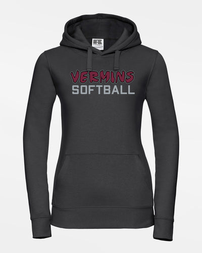 Russell Ladies Premium Heavy Hoodie "Wesseling Vermins", Old Vermins Softball, schwarz-DIAMOND PRIDE