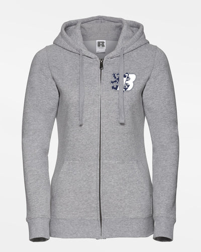 Russell Ladies Premium Heavy Zip-Hoodie "Braunschweig 89ers", B, heather grau-DIAMOND PRIDE