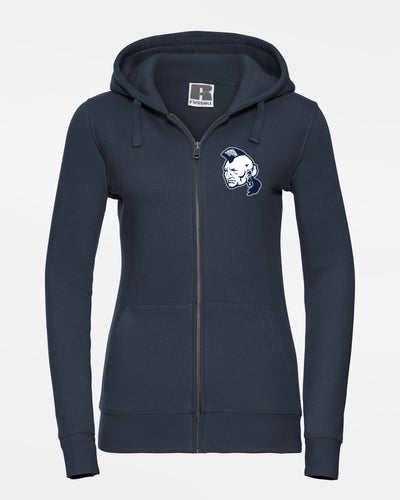 Russell Ladies Premium Heavy Zip-Hoodie "Nagold Mohawks", Head, navy blau-DIAMOND PRIDE