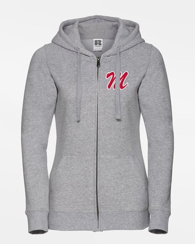 Russell Ladies Premium Heavy Zip-Hoodie "Nagold Mohawks", M, heather grau-DIAMOND PRIDE