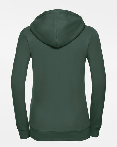 Russell Ladies Premium Heavy Zip-Hoodie "Niederlamitz Greens", Crest, dunkelgrün-DIAMOND PRIDE