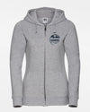 Russell Ladies Premium Heavy Zip-Hoodie "Tübingen Hawks", Crest, heather grau-DIAMOND PRIDE