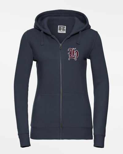 Russell Ladies Premium Heavy Zip-Hoodie "Tübingen Hawks", H, navy blau-DIAMOND PRIDE