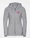 Russell Ladies Premium Heavy Zip-Hoodie "Wolfsburg Blackbirds", W, heather grau-DIAMOND PRIDE