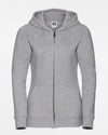 Russell Ladies Premium Heavy Zip-Hoodie, heather grau-DIAMOND PRIDE