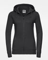 Russell Ladies Premium Heavy Zip-Hoodie, schwarz-DIAMOND PRIDE