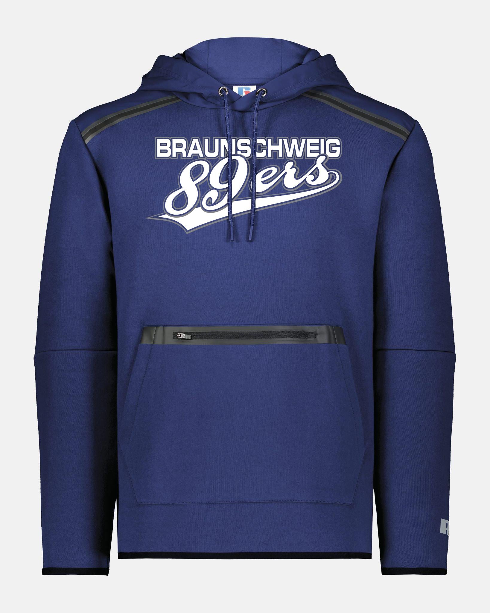 Russell Legend Long Sleeve Tech Fleece Hoodie "Braunschweig 89ers", 89ers, navy blau