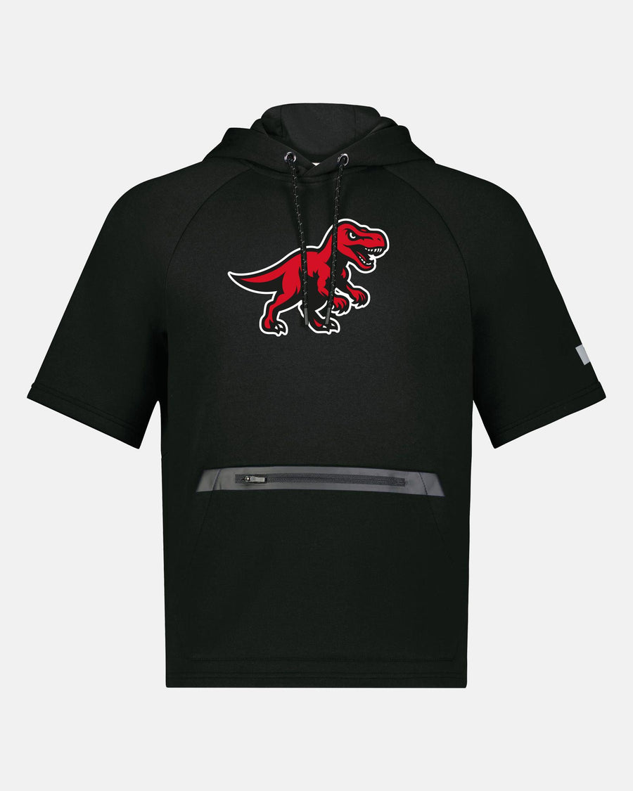 Russell Legend Short Sleeve Tech Fleece Hoodie "Altdorf Raptors", Dino, schwarz