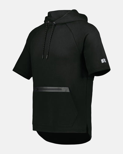 Russell Legend Short Sleeve Tech Fleece Hoodie, schwarz