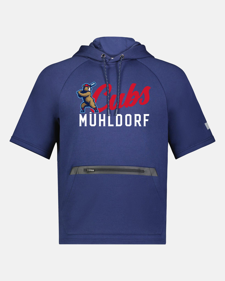 Russell Legend Short Sleeve Tech Fleece Hoodie "Mühldorf Cubs", Primary Logo, navy blau