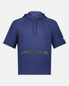 Russell Legend Short Sleeve Tech Fleece Hoodie, navy blau