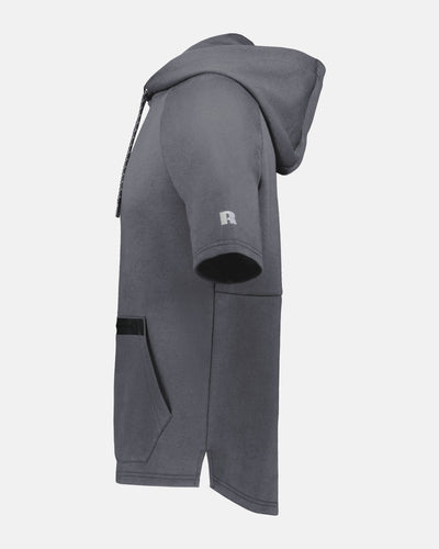 Russell Legend Short Sleeve Tech Fleece Hoodie, dunkelgrau