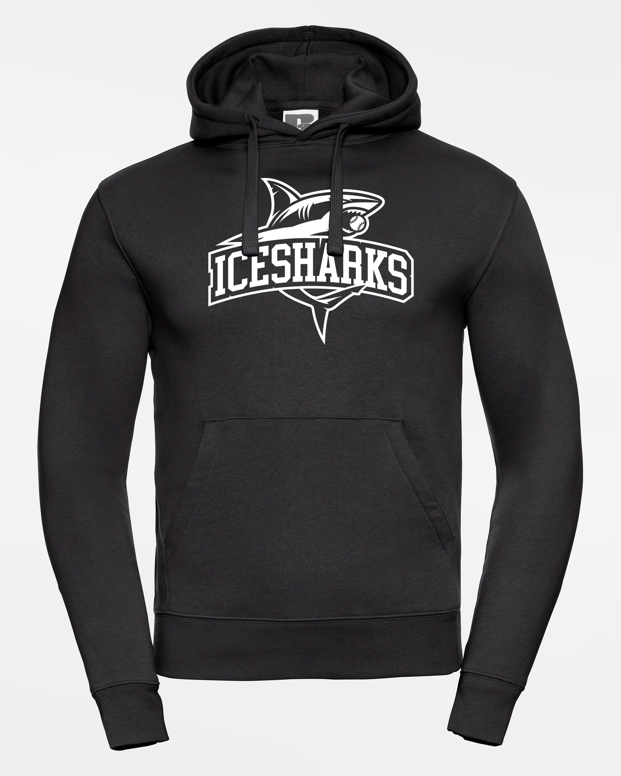 Russell Premium Heavy Hoodie "Altdorf Icesharks", Shark & Script, schwarz-DIAMOND PRIDE
