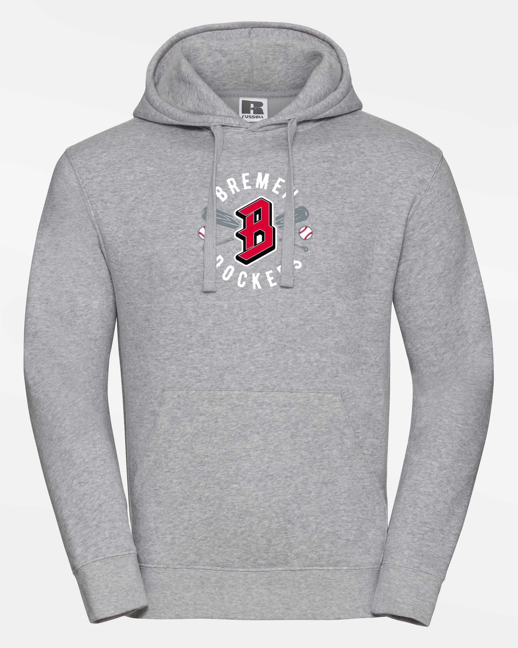 Russell Premium Heavy Hoodie "Bremen Dockers", Crest, heather grau-DIAMOND PRIDE