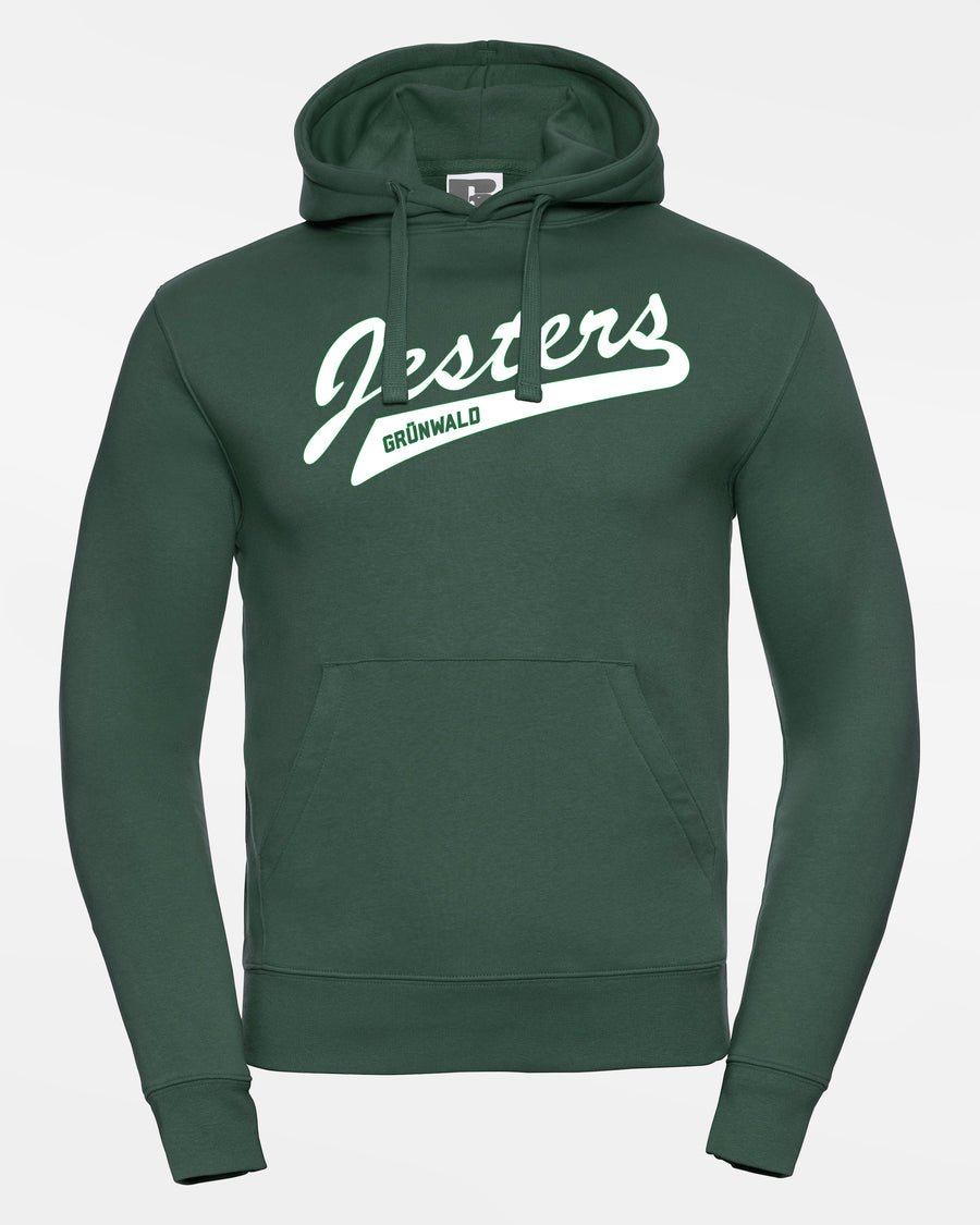 Russell Premium Heavy Hoodie "Grünwald Jesters", Script, dunkelgrün-DIAMOND PRIDE