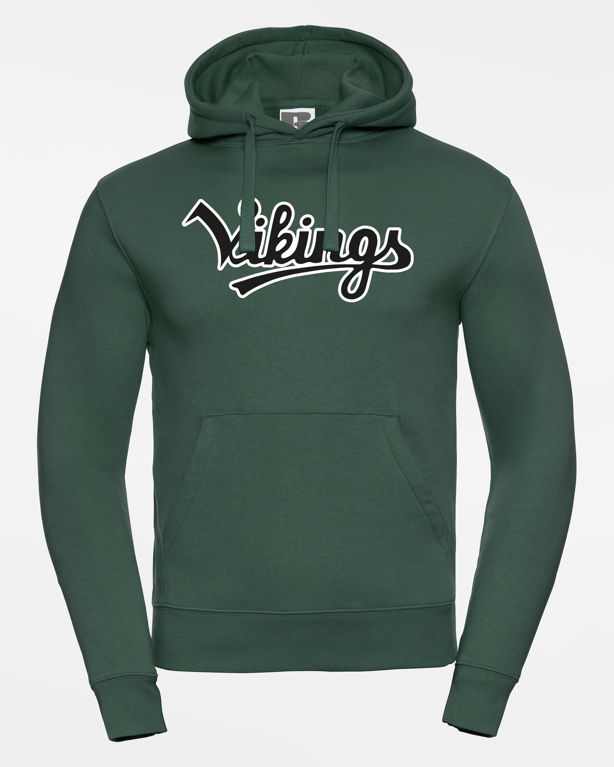 Russell Premium Heavy Hoodie „Kufstein Vikings“, Script, dunkelgrün-DIAMOND PRIDE