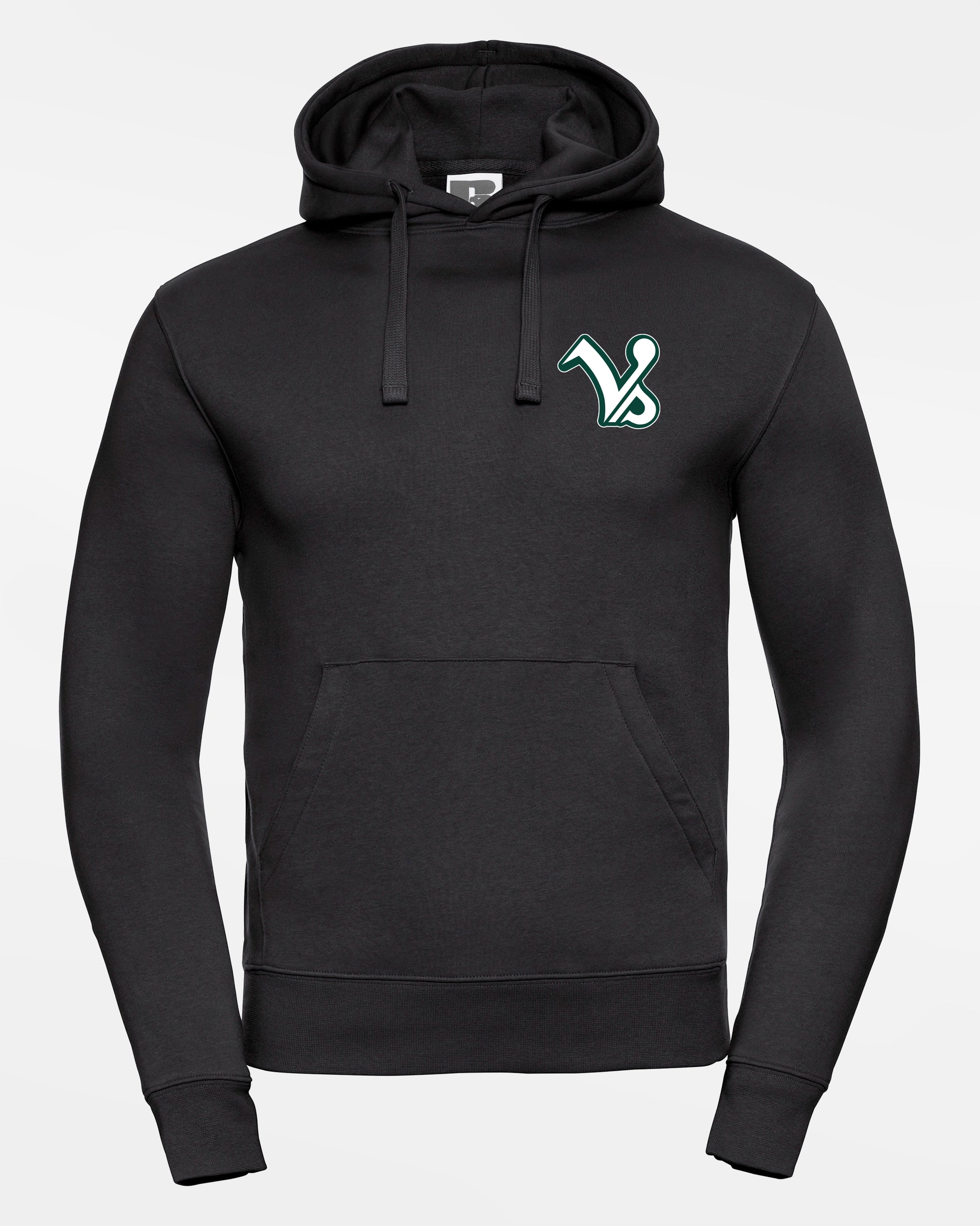 Russell Premium Heavy Hoodie „Kufstein Vikings“, VS & Crest, schwarz-DIAMOND PRIDE