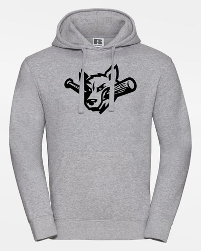 Russell Premium Heavy Hoodie "Laufer Wölfe", Wolf, heather grau-DIAMOND PRIDE