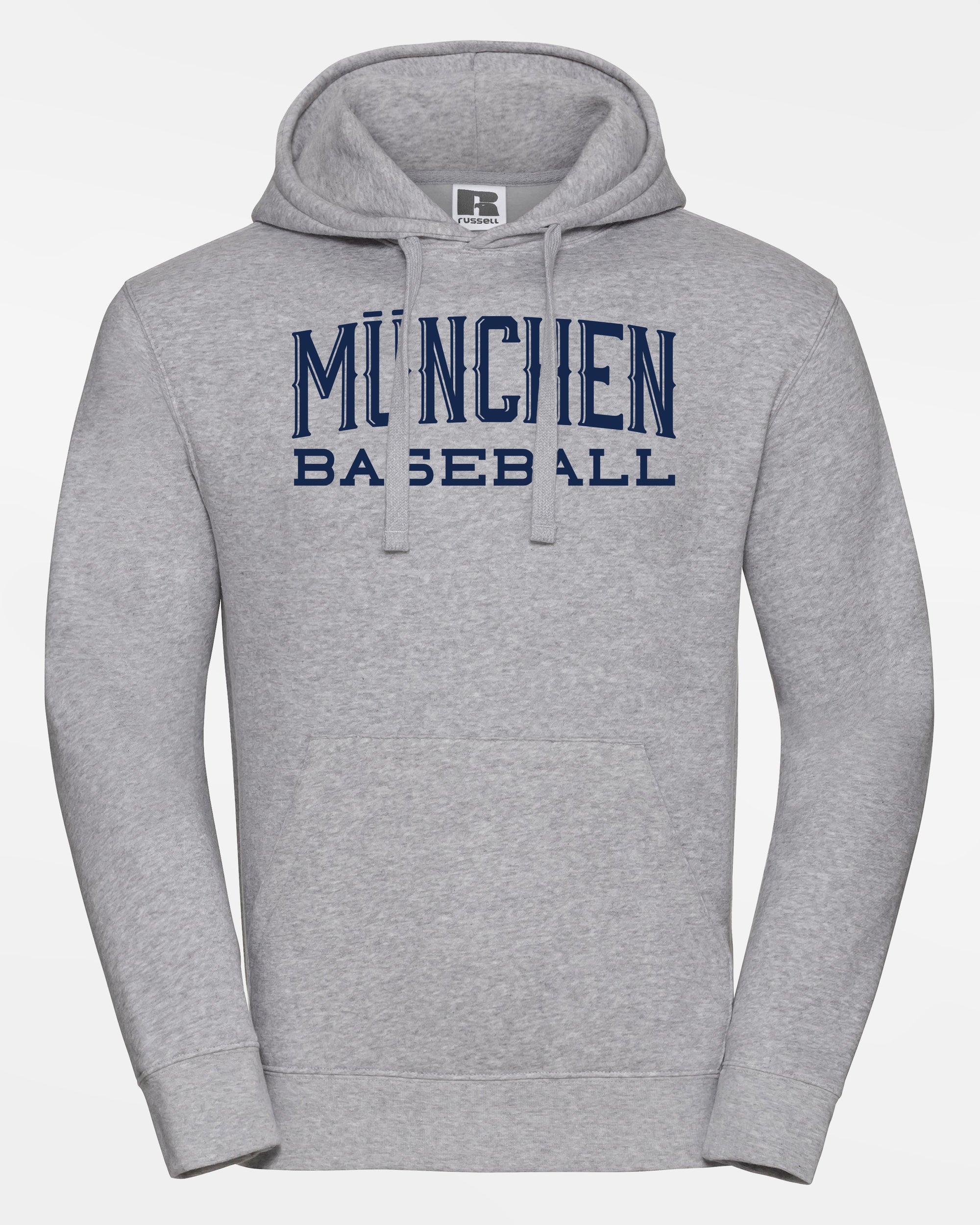 Russell Premium Heavy Hoodie "Munich Caribes", City, heather grau-DIAMOND PRIDE