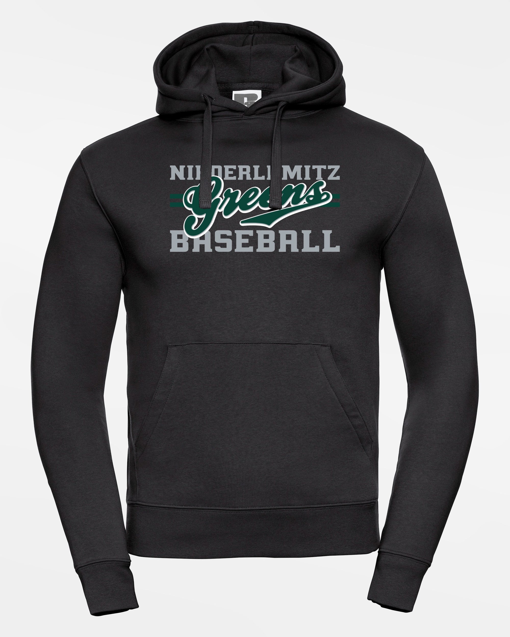 Russell Premium Heavy Hoodie "Niederlamitz Greens", Primary Logo, schwarz-DIAMOND PRIDE