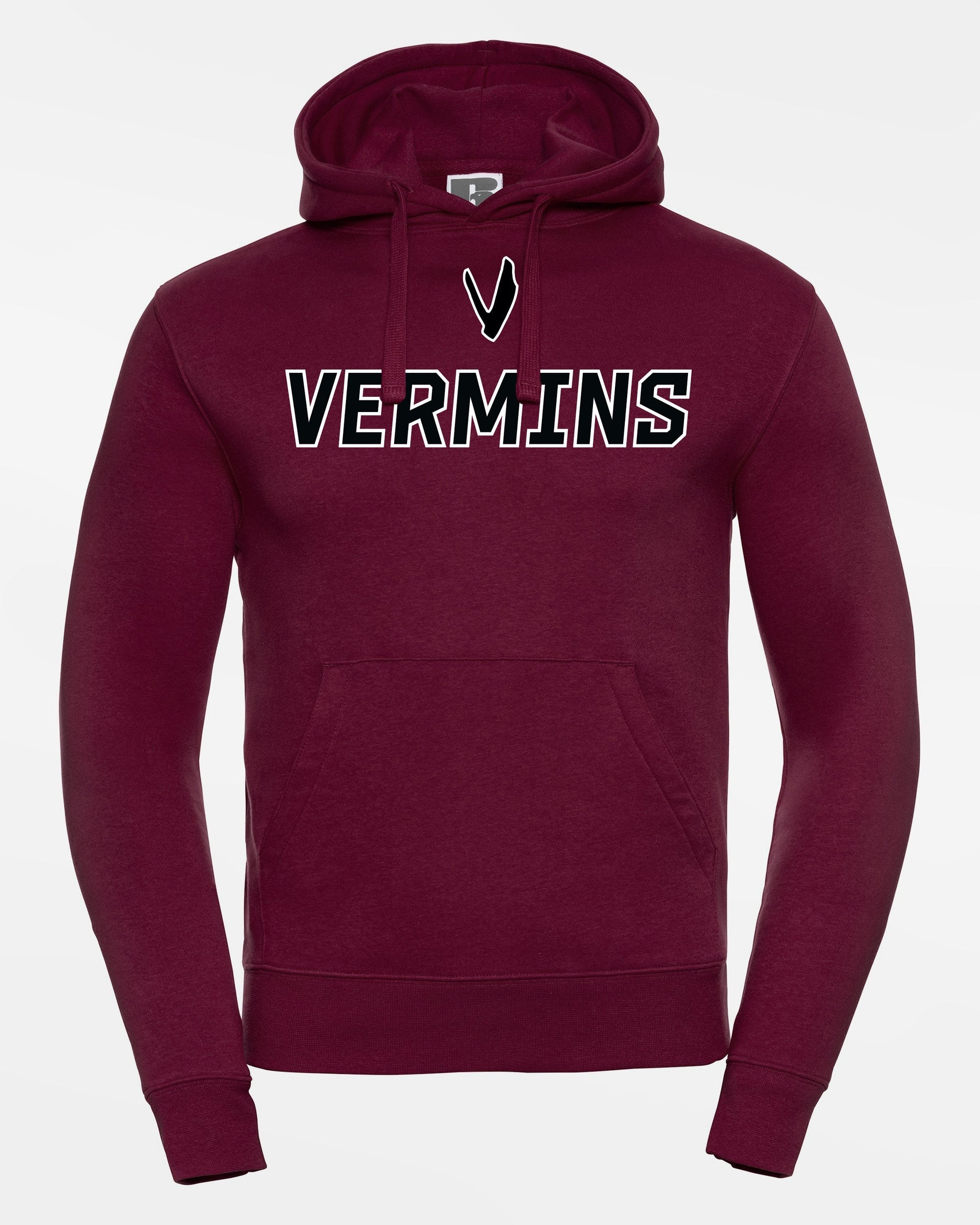 Russell Premium Heavy Hoodie "Wesseling Vermins", V & Vermins, maroon rot-DIAMOND PRIDE