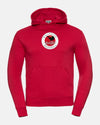 Russell Premium Heavy Hoodie "Wolfsburg Blackbirds", Crest, rot-DIAMOND PRIDE
