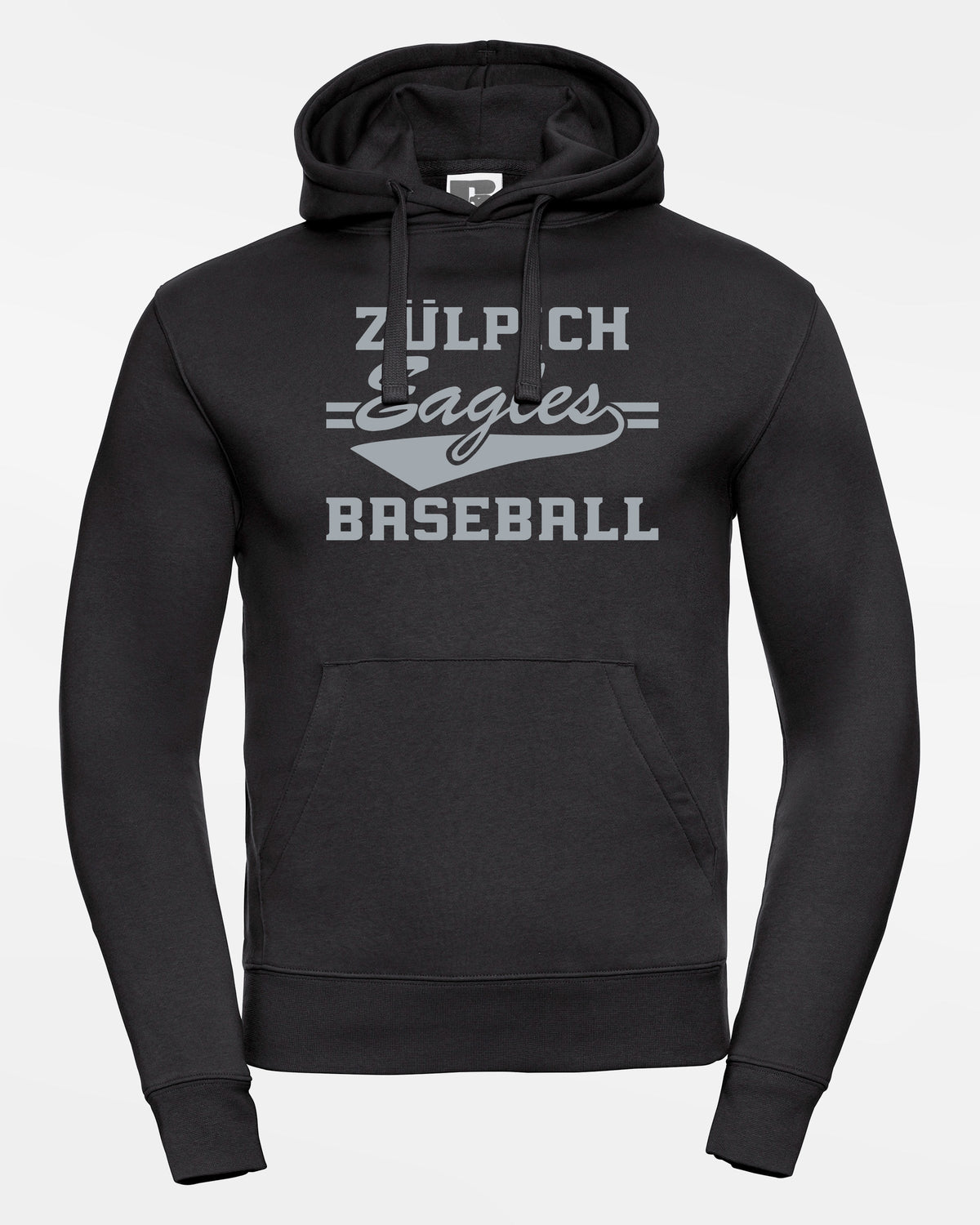 Russell Premium Heavy Hoodie "Zülpich Eagles", Baseball, schwarz
