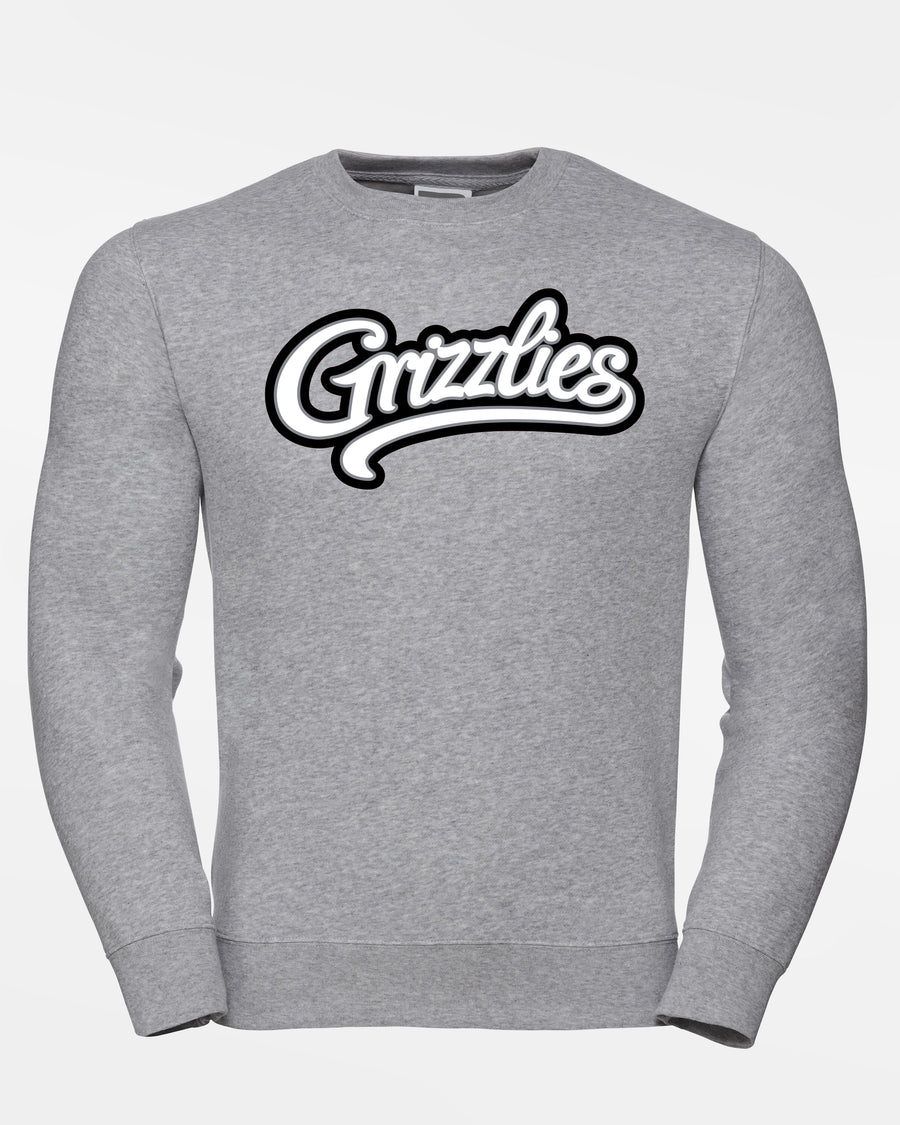 Russell Premium Heavy Sweater "Freising Grizzlies", Script, heather grau-DIAMOND PRIDE