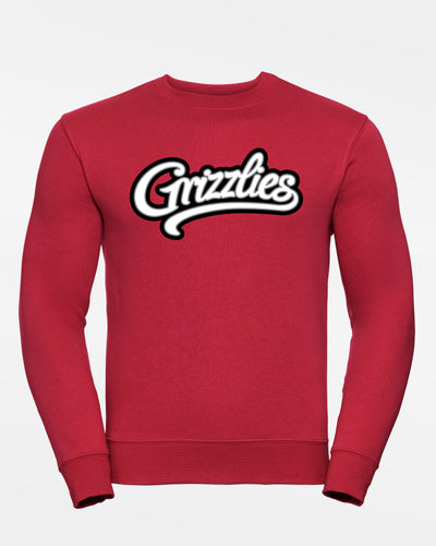 Russell Premium Heavy Sweater "Freising Grizzlies", Script, rot-DIAMOND PRIDE