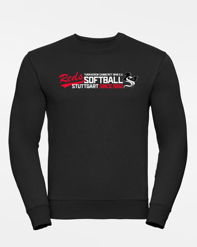 Russell Premium Heavy Sweater, "Stuttgart Reds", Softball, schwarz-DIAMOND PRIDE