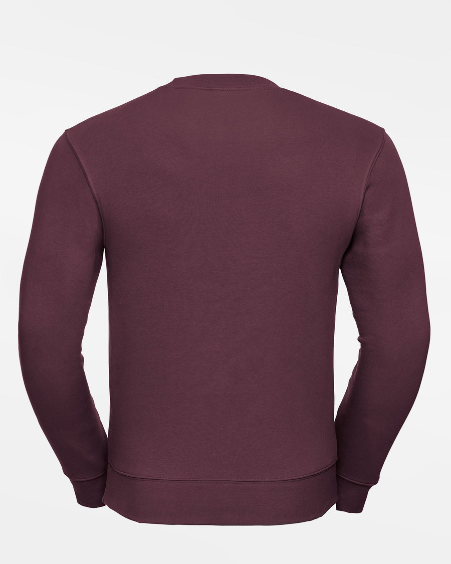 Russell Premium Heavy Sweater "Tübingen Hawks", H, maroon-rot-DIAMOND PRIDE