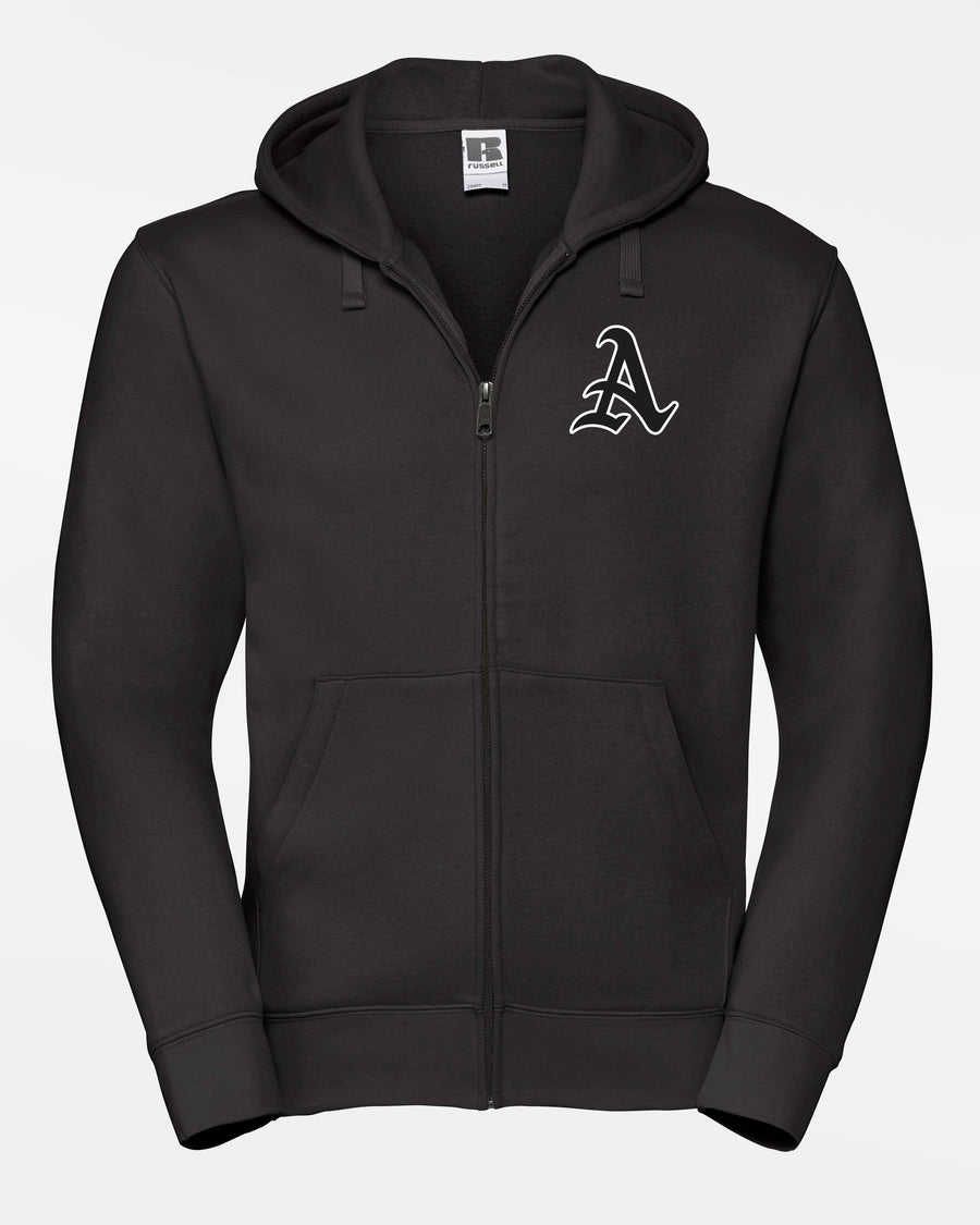 Russell Premium Heavy Zip-Hoodie "Altdorf Raptors", A, schwarz-DIAMOND PRIDE