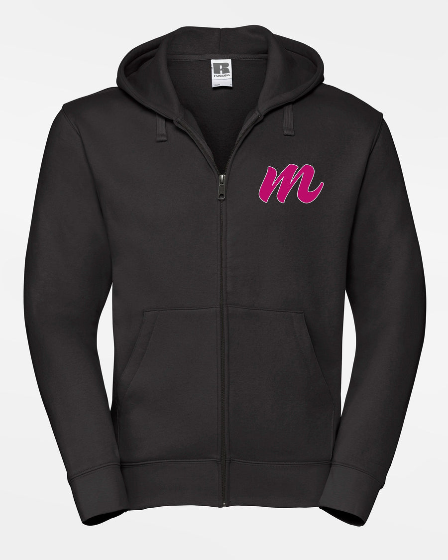 Russell Premium Heavy Zip-Hoodie "Bonn Magentics", M & Magentics, schwarz-DIAMOND PRIDE