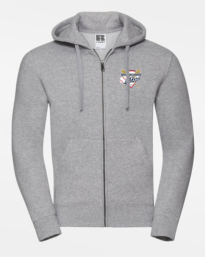 Russell Premium Heavy Zip-Hoodie "Braunschweig 89ers", Primary Logo, heather grau-DIAMOND PRIDE