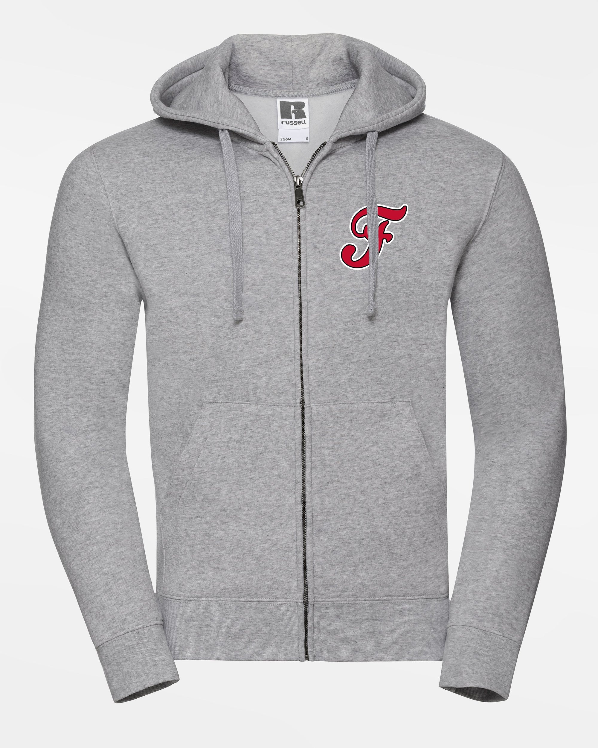 Russell Premium Heavy Zip-Hoodie "Frankfurt Eagles", F, heather grau-DIAMOND PRIDE
