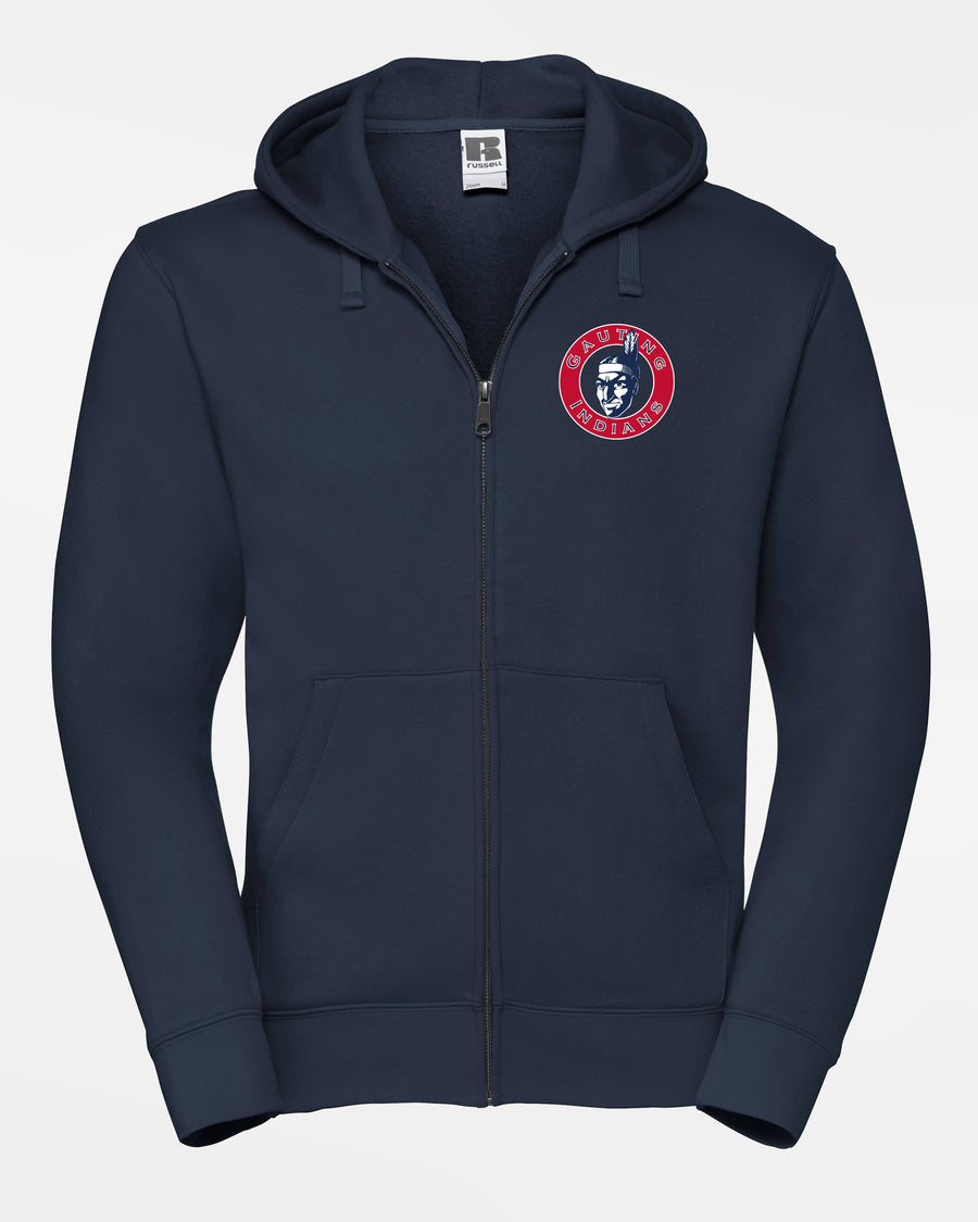 Russell Premium Heavy Zip-Hoodie "Gauting Indians", Crest RED, navy blau-DIAMOND PRIDE