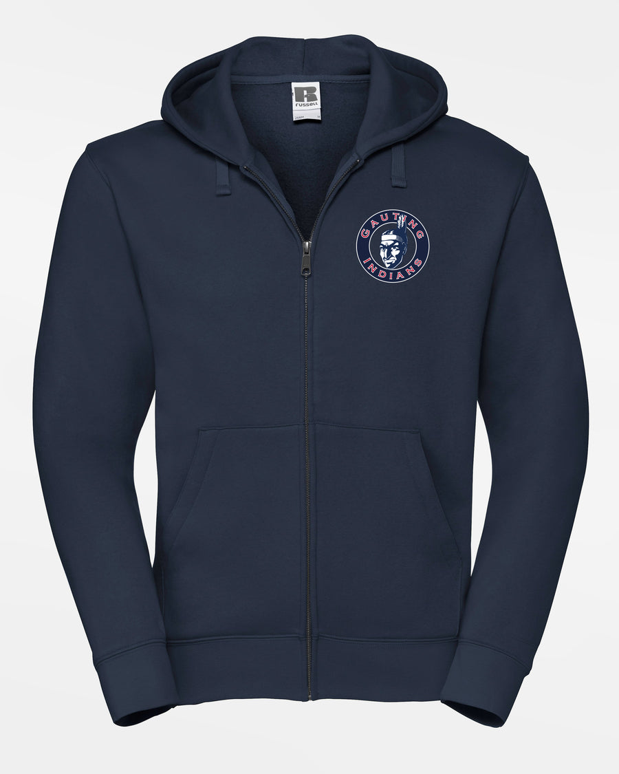 Russell Premium Heavy Zip-Hoodie "Gauting Indians°, Crest NVY, navy blau-DIAMOND PRIDE