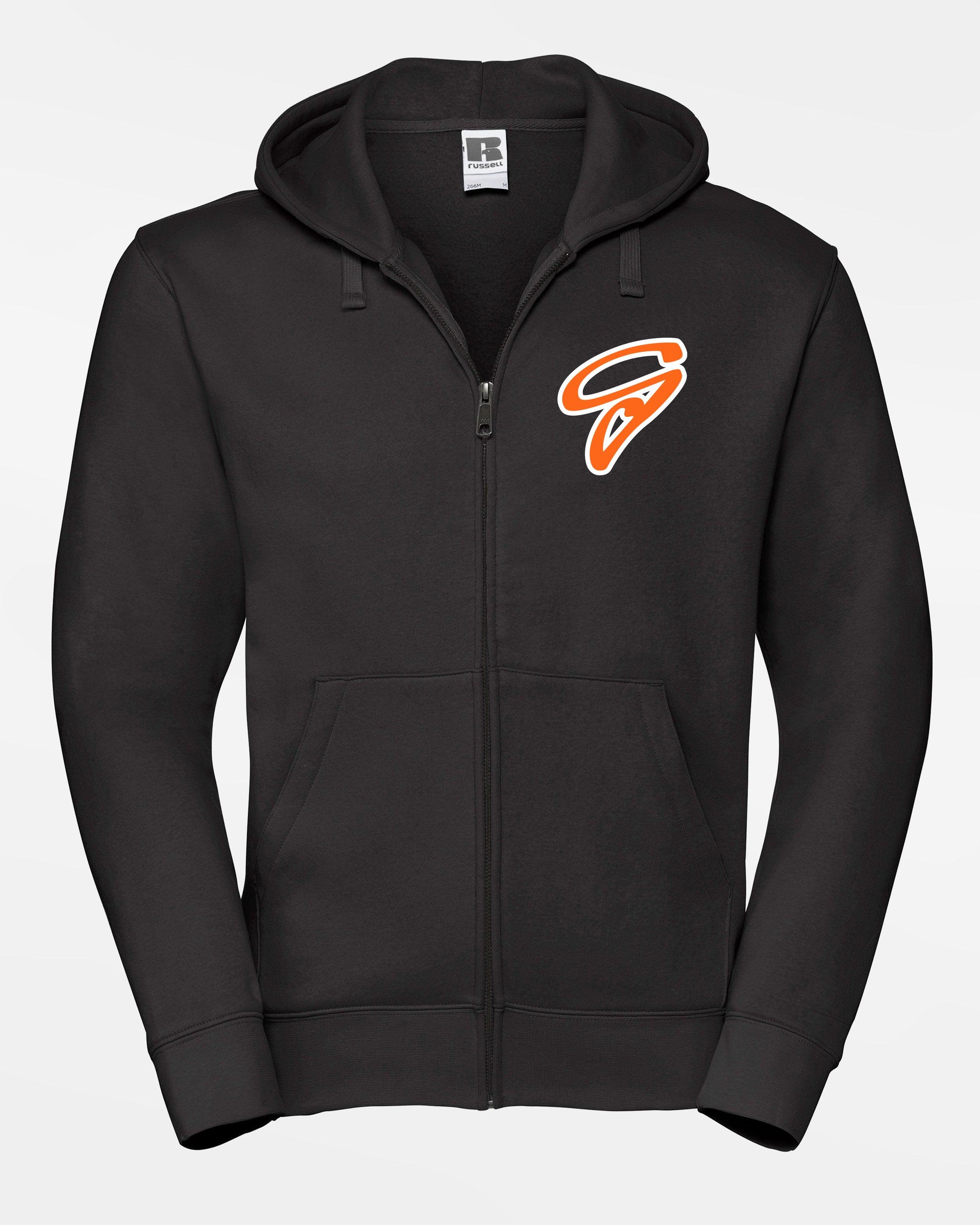 Russell Premium Heavy Zip-Hoodie "Gröbenzell Bandits", G, schwarz-DIAMOND PRIDE