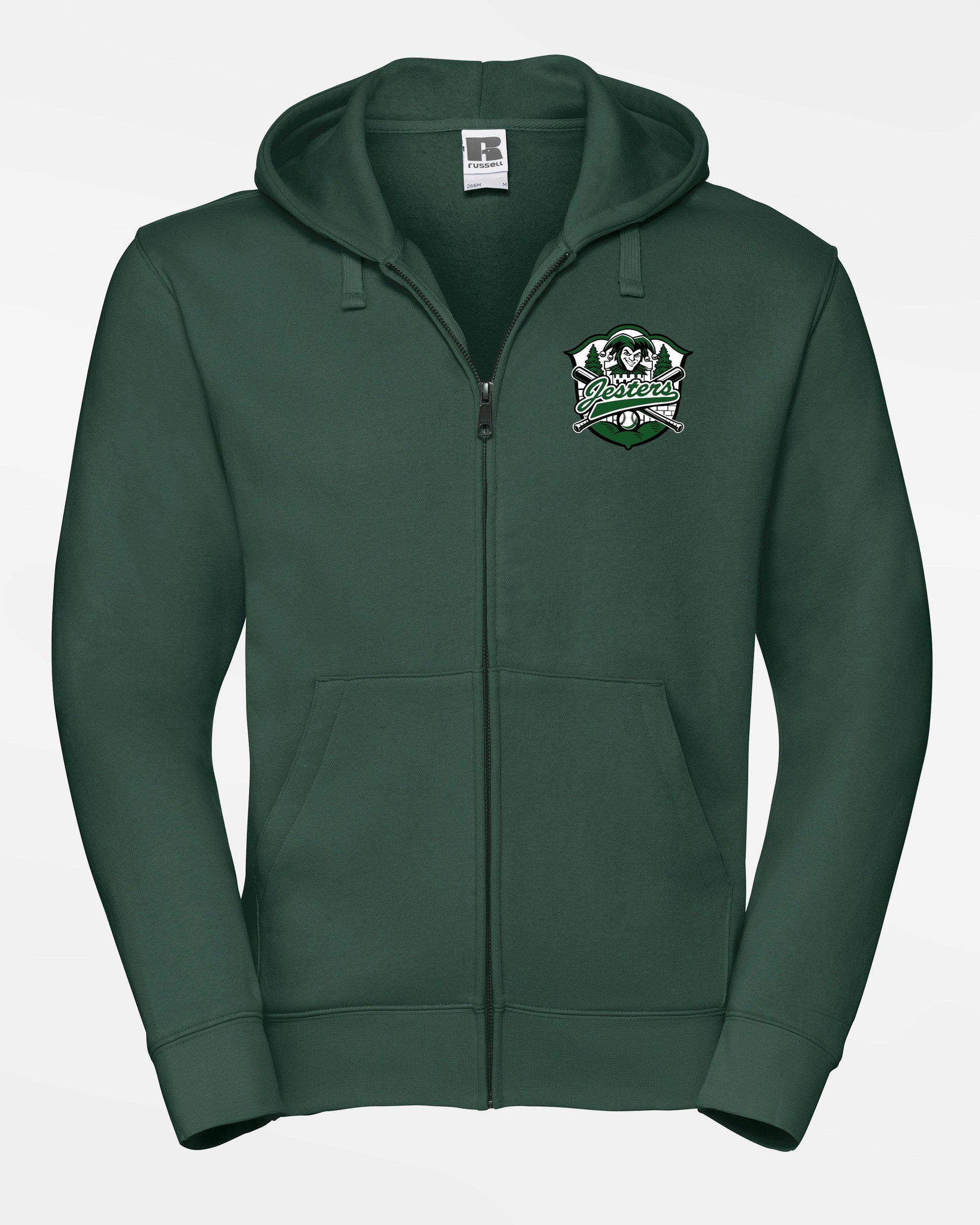 Russell Premium Heavy Zip-Hoodie "Grünwald Jesters", Crest, dunkelgrün-DIAMOND PRIDE