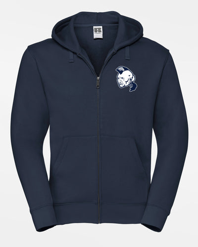 Russell Premium Heavy Zip-Hoodie "Nagold Mohawks", Head, navy blau-DIAMOND PRIDE