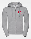 Russell Premium Heavy Zip-Hoodie "Nagold Mohawks", M, heather grau-DIAMOND PRIDE