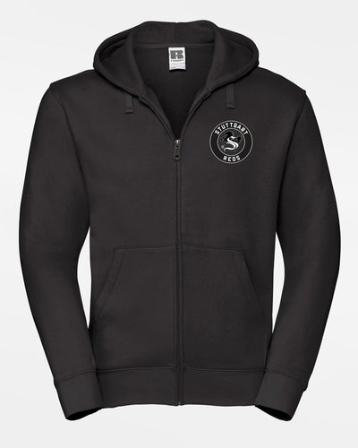 Russell Premium Heavy Zip-Hoodie "Stuttgart Reds", Crest S, schwarz-DIAMOND PRIDE