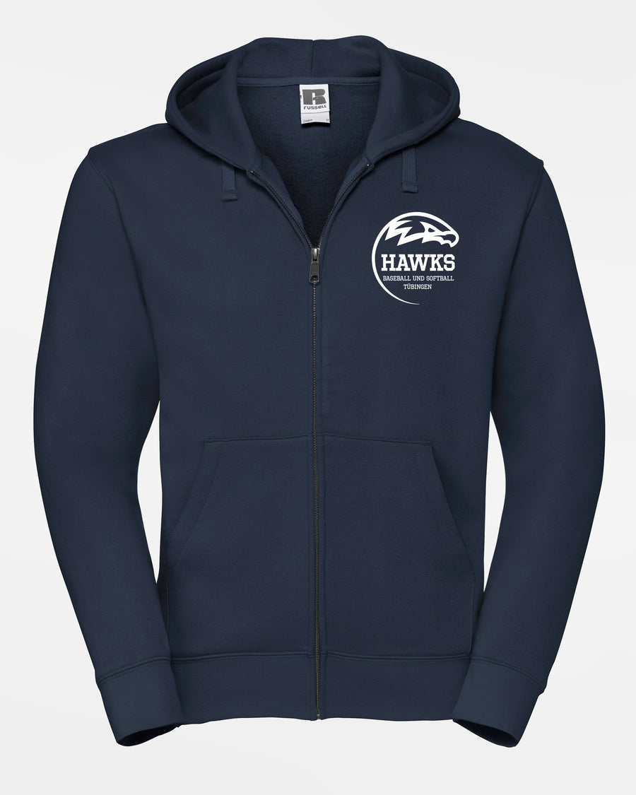 Russell Premium Heavy Zip-Hoodie "Tübingen Hawks", Crest, navy blau-DIAMOND PRIDE