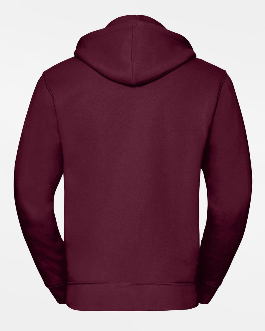 Russell Premium Heavy Zip-Hoodie "Tübingen Hawks", H, maroon rot-DIAMOND PRIDE