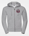 Russell Premium Heavy Zip-Hoodie "Zülpich Eagles", Crest, heather grau-DIAMOND PRIDE