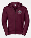 Russell Premium Heavy Zip-Hoodie "Zülpich Eagles", Crest, maroon rot-DIAMOND PRIDE