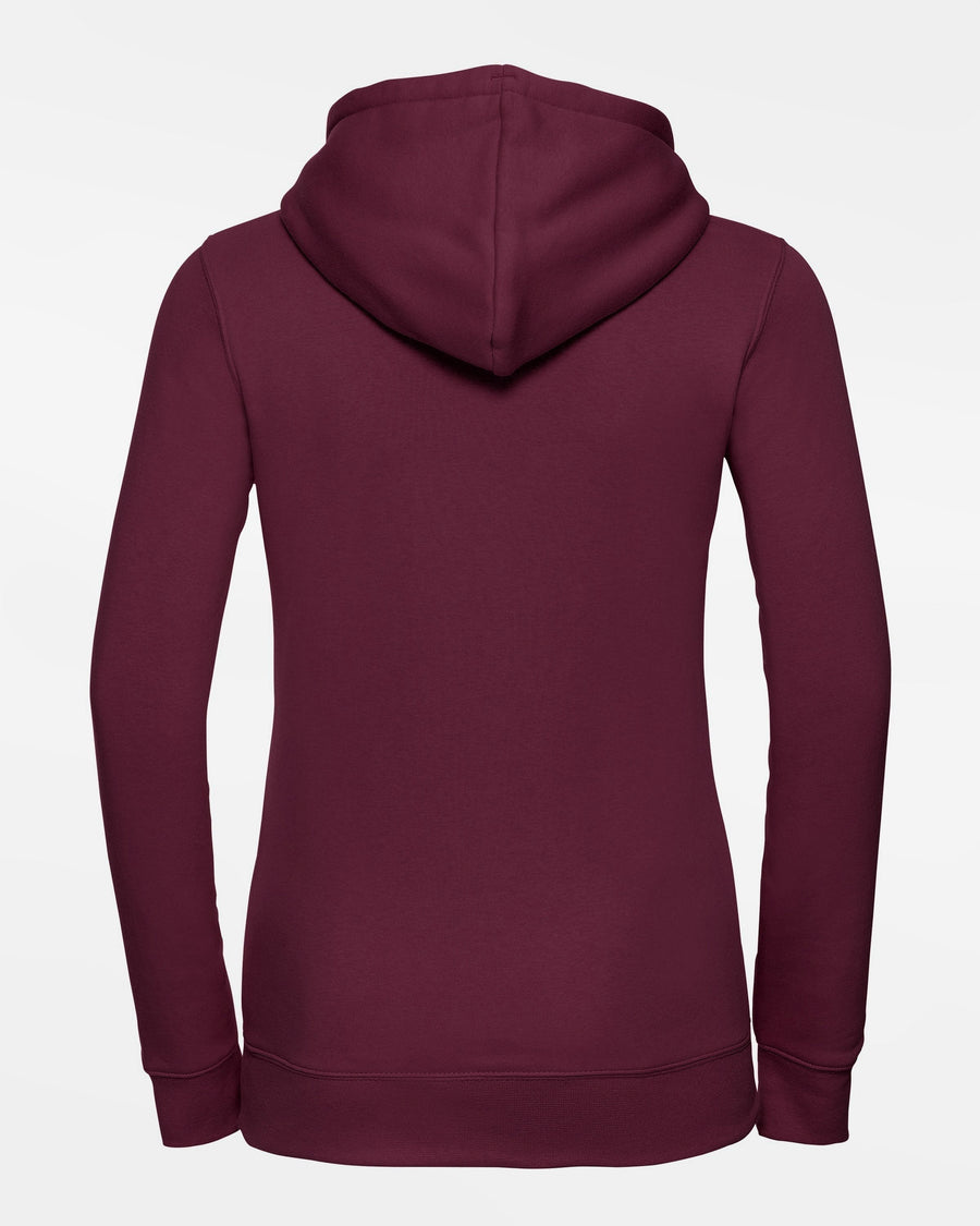 Russell Premium Ladies Heavy Hoodie "Tübingen Hawks", Primary Logo, maroon rot-DIAMOND PRIDE