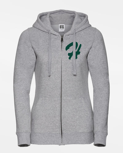 Russell Premium Ladies Heavy Zip-Hoodie "Herrenberg Wanderers", H, heather grau-DIAMOND PRIDE