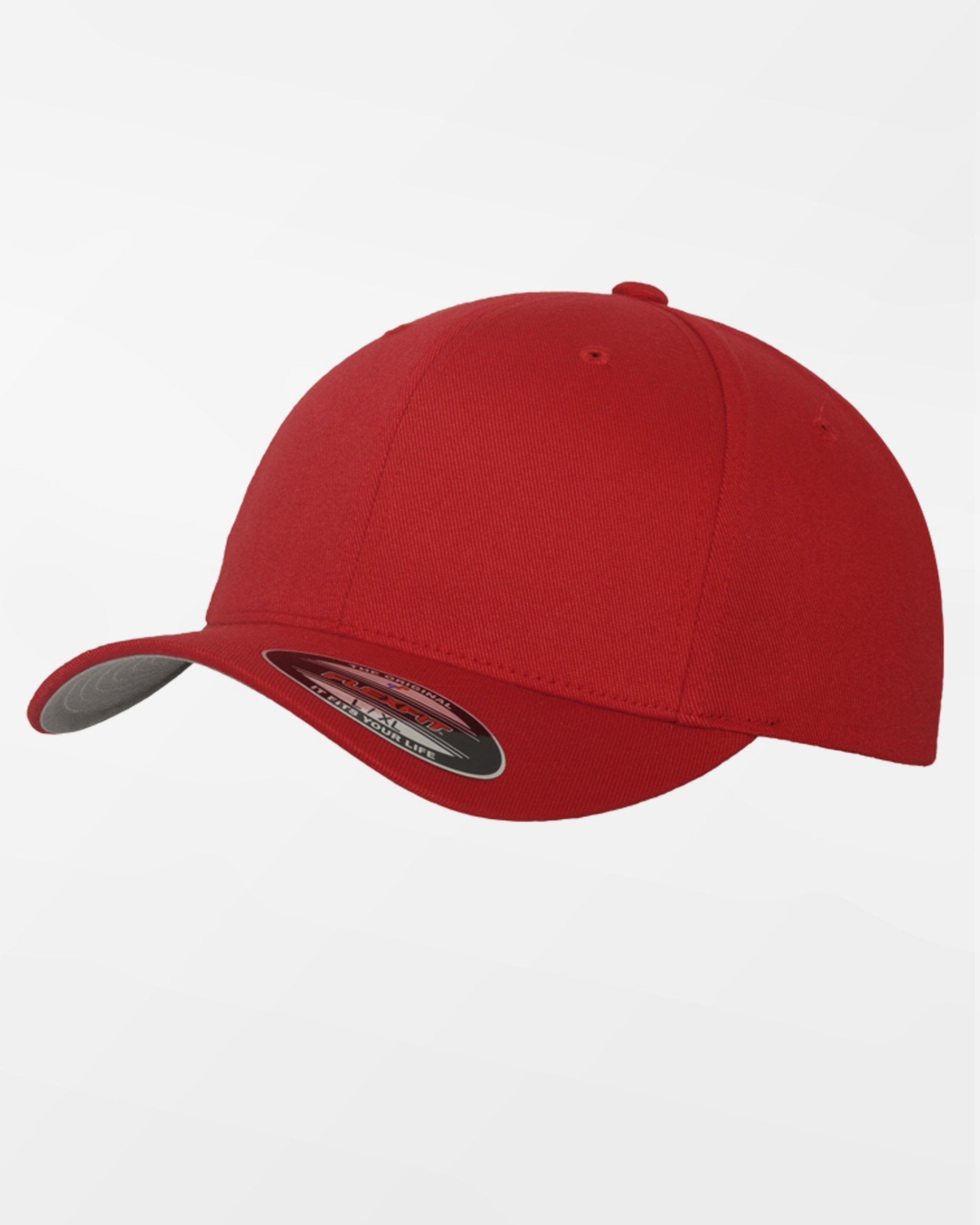 Yupoong Flexfit Combed Wool Cap "Mühldorf Cubs", MC, rot - incl. 3D Embroidery-DIAMOND PRIDE