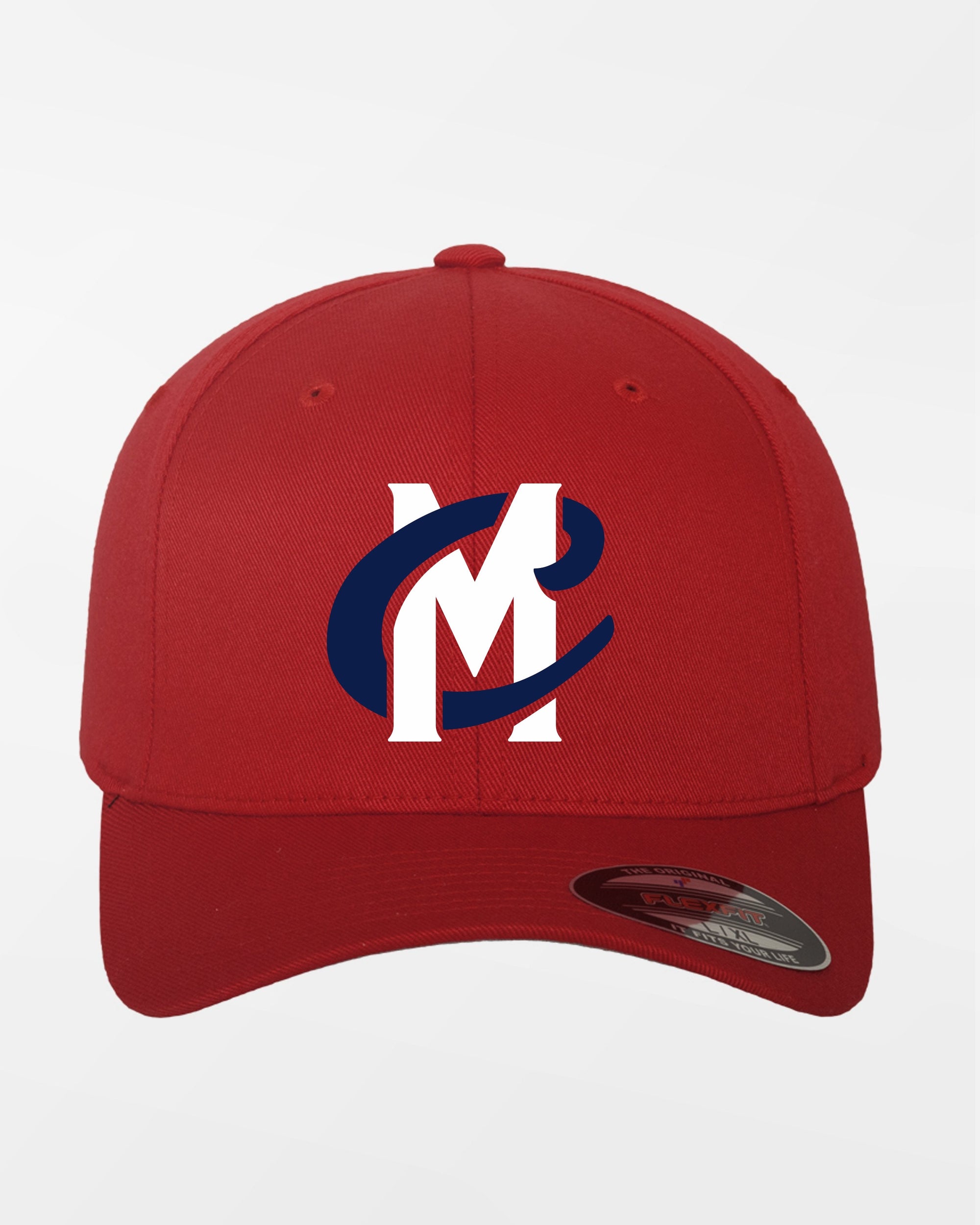 Yupoong Flexfit Combed Wool Cap "Mühldorf Cubs", MC, rot - incl. 3D Embroidery-DIAMOND PRIDE